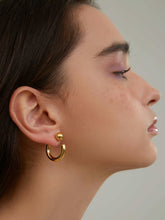 wearing Olivia Stud Earrings
